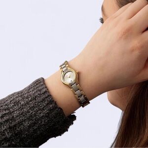 Anne Klein Two-Tone Gold and Silver Women's Watch